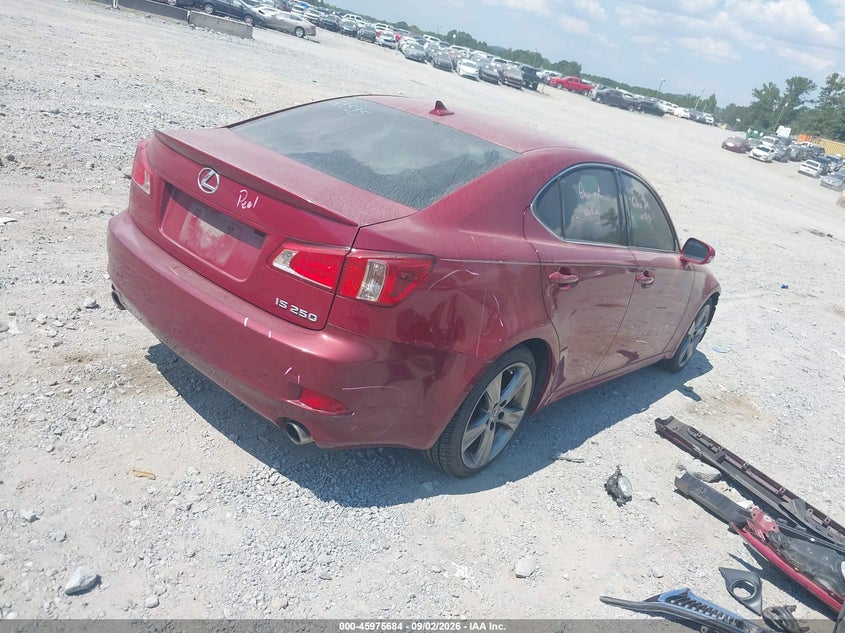 LEXUS IS 250 2011 VIN JTHBF5C23B5135432