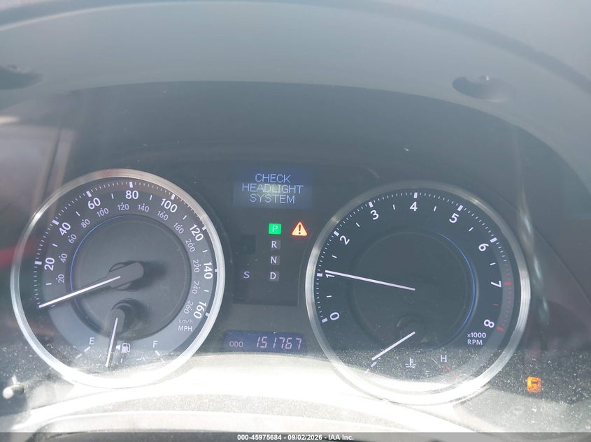 LEXUS IS 250 2011 VIN JTHBF5C23B5135432