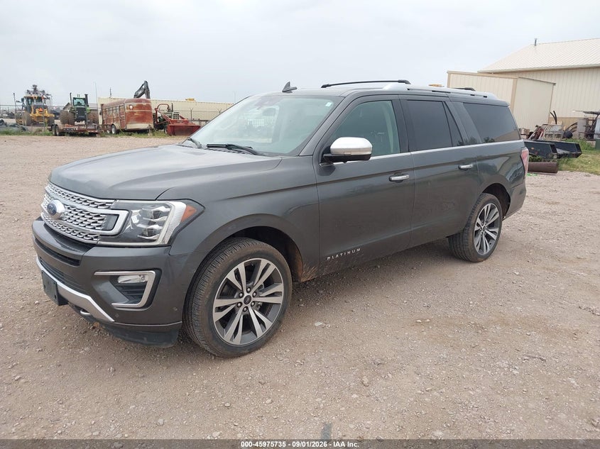 Vin: 1fmjk1mt9lea15656, lot: 46474975, ford expedition platinum max 20202