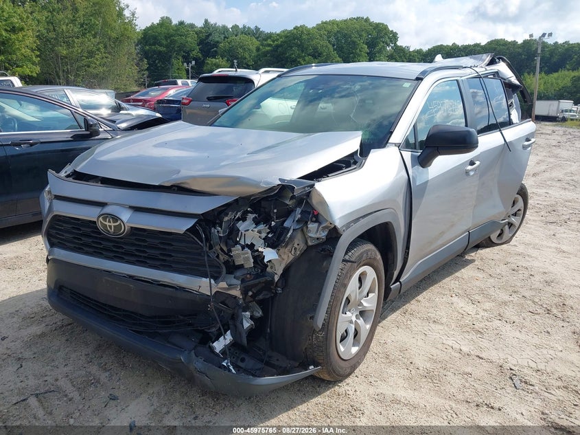 2019 Toyota RAV 4, Front & Rear, IAAI, VIN JTMF1RFV0KD017648 — photo 2