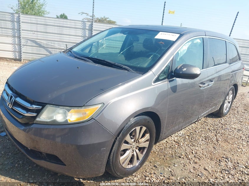 2014 Honda Odyssey, Лівий бік, IAAI, VIN 5FNRL5H6XEB043371 — фото 2