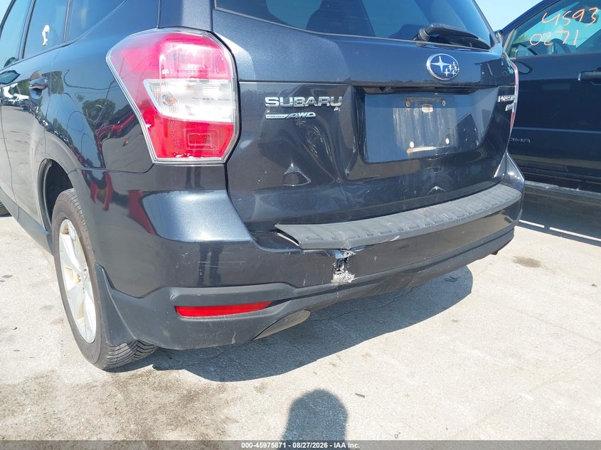 SUBARU FORESTER 2015 VIN JF2SJADC4FH568909