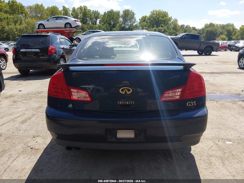 INFINITI G35 2003 VIN JNKCV51E03M020329
