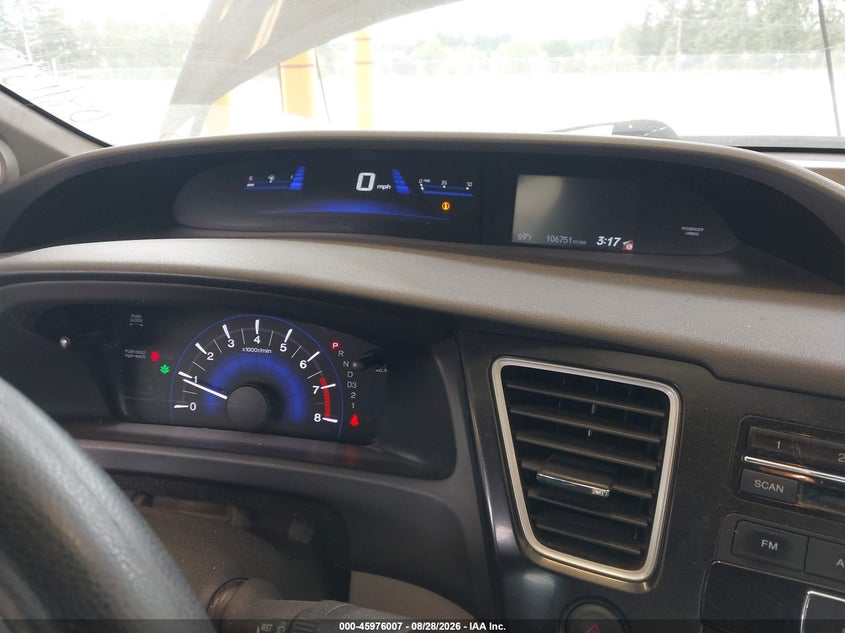 2013 HONDA CIVIC SEDAN 1.8L I-4 VVT, REGULAR , 140HP