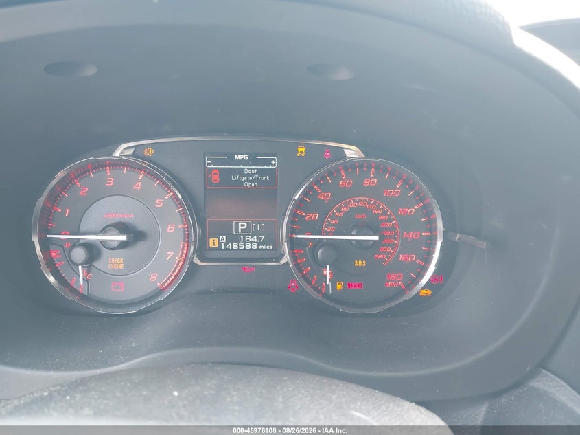 SUBARU WRX 2015 VIN JF1VA1J60F8836323