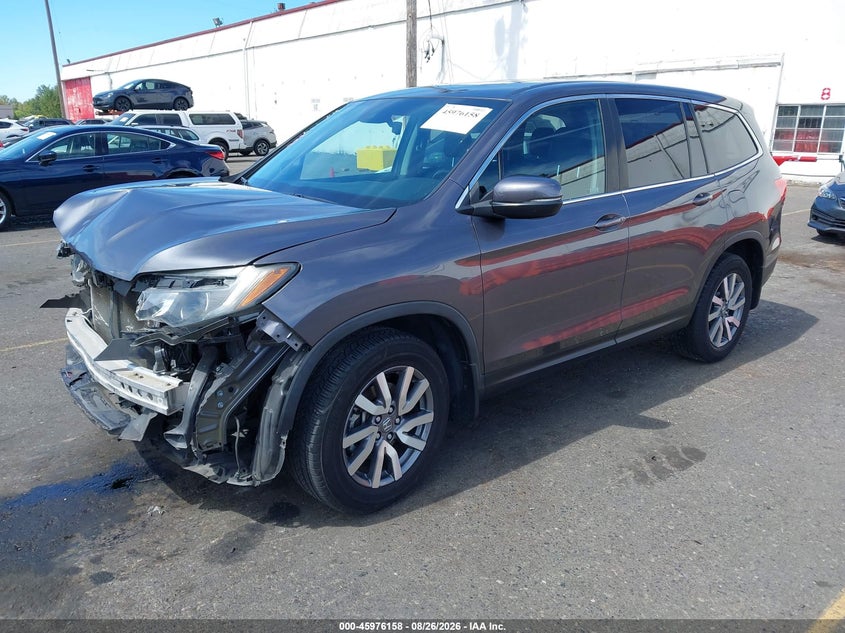 2019 Honda Pilot, Удар спереди, IAAI, VIN 5FNYF6H56KB029673 — фото 2