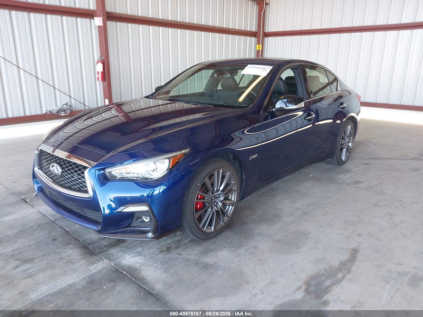 2018 Infiniti Q50, Front End, IAAI, VIN JN1FV7AR3JM480274 — photo 2