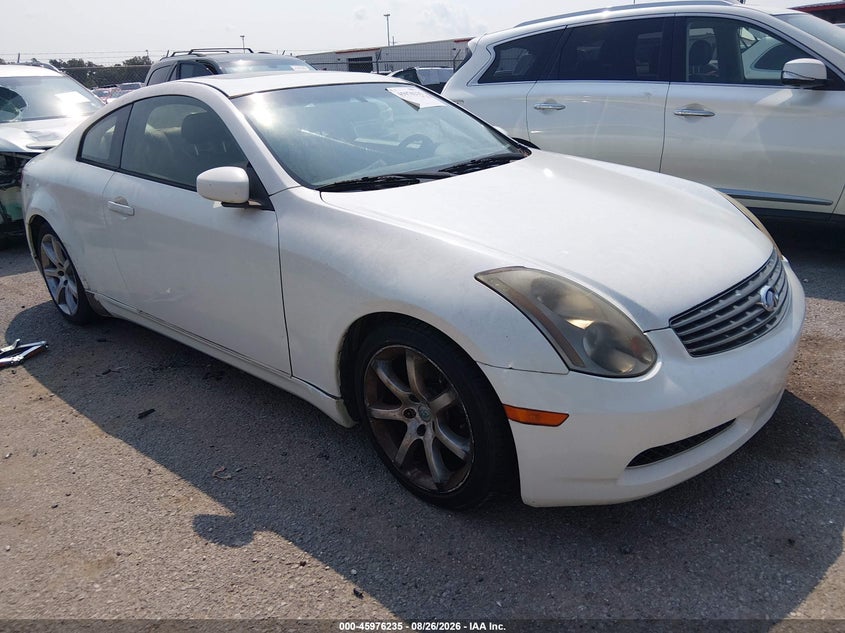 2003 INFINITI G COUPE 3.5L V-6 DOHC, VVT, PREMIUM , 280HP