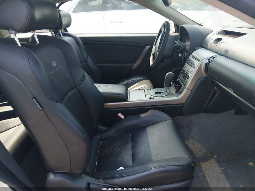 2003 INFINITI G COUPE 3.5L V-6 DOHC, VVT, PREMIUM , 280HP