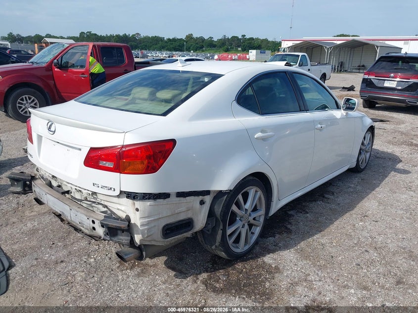 LEXUS IS 250 2007 VIN JTHBK262772039978