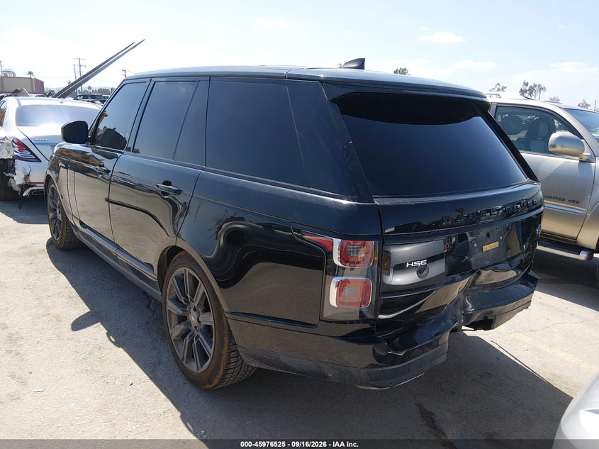 Vin: salgs2sv0ka531976, lot: 46475765, land rover range rover 3.0l v6 supercharged hse 20193
