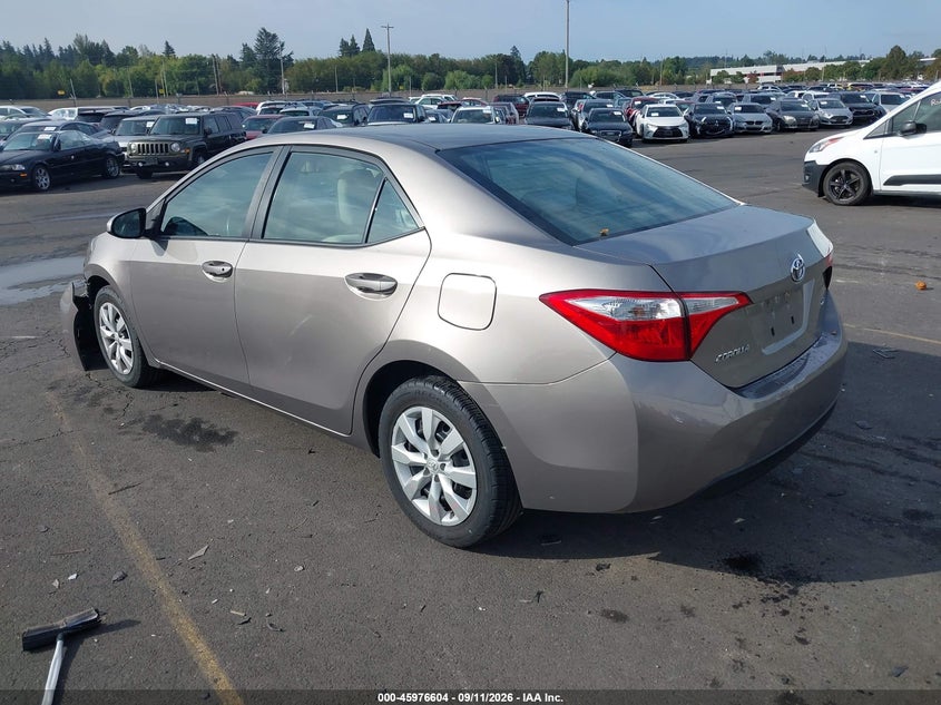 Vin: 2t1burhe3fc366714, lot: 46475844, toyota corolla le 20153