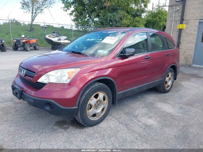 2009 Honda Cr-V Lx, Левый бок, IAAI, VIN 5J6RE48319L067131 — фото 2