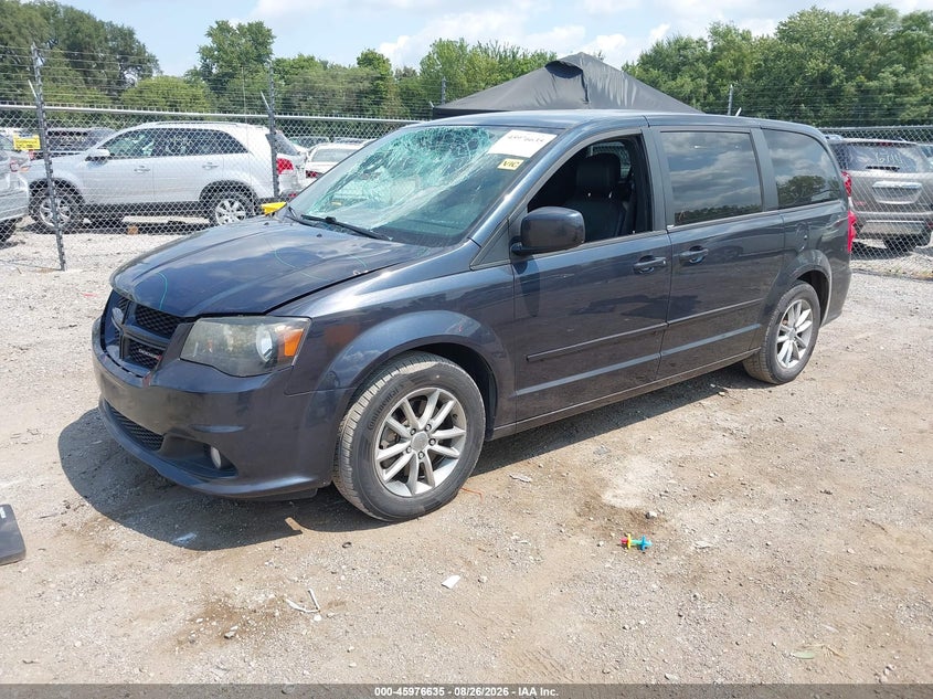 2014 Dodge Caravan, Front End, IAAI, VIN 2C4RDGEG6ER203031 — photo 2