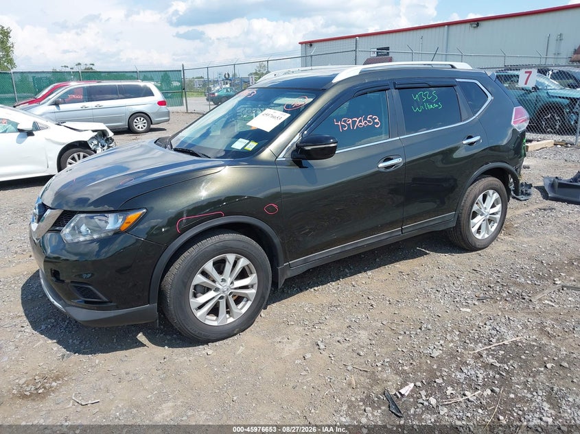 2015 Nissan Rogue, Rear, IAAI, VIN 5N1AT2MV3FC877811 — photo 2