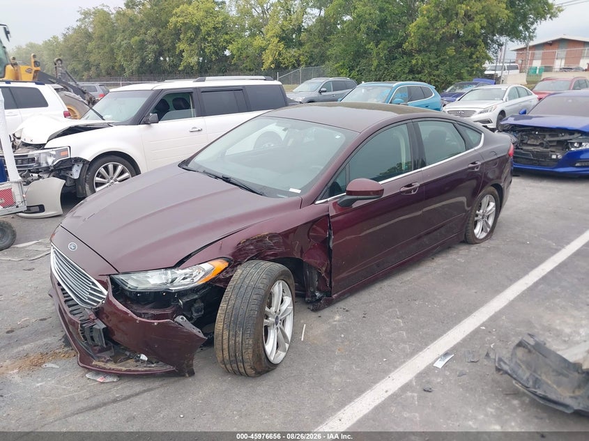 2018 Ford Fusion, Front End, IAAI, VIN 3FA6P0HD6JR203124 — photo 2