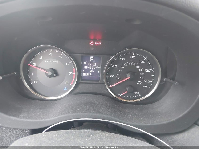 SUBARU XV CROSSTREK 2013 VIN JF2GPAKC0D2882726