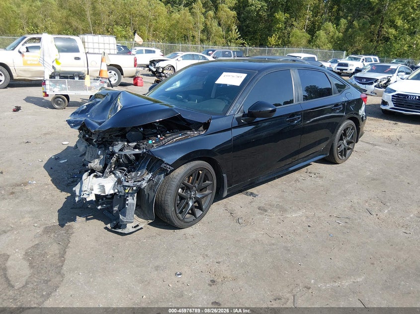 2022 Honda Civic, Front End, IAAI, VIN 2HGFE2F55NH568579 — photo 2