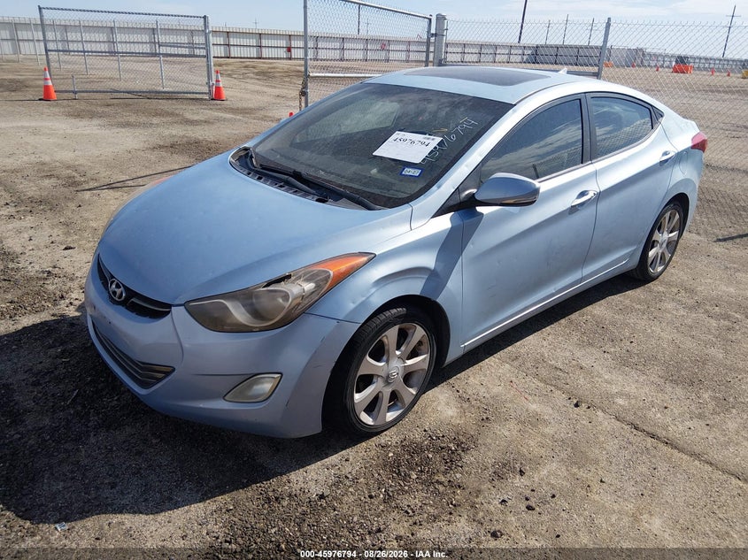2012 Hyundai Elantra Limited (Ulsan Plant), Normal Wear & Tear, IAAI, VIN KMHDH4AEXCU207418 — photo 2