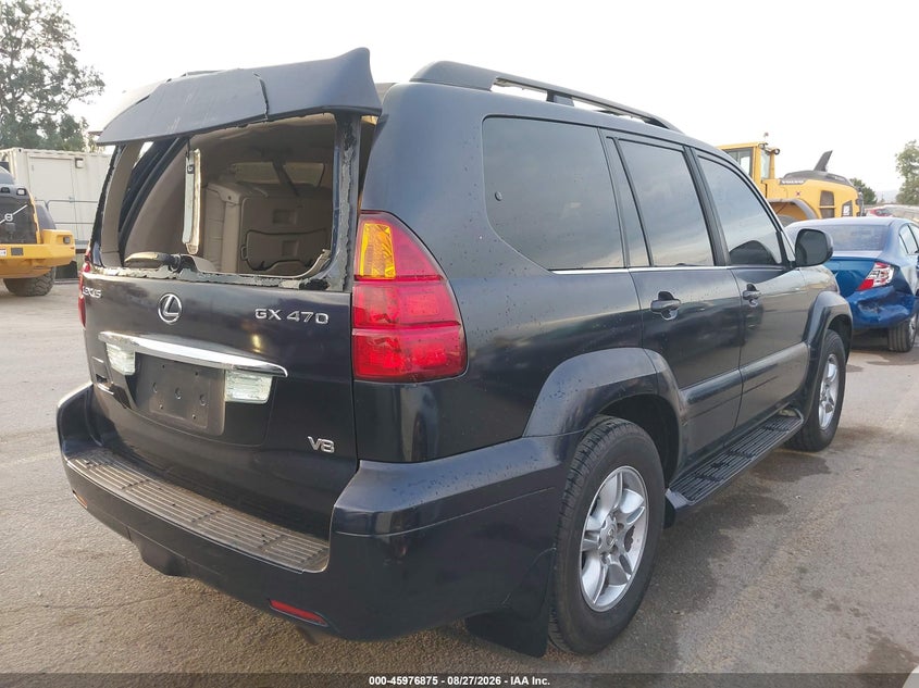 2004 LEXUS GX SPORT UTILITY VEHICLE 4.7L V-8 DOHC, 235HP
