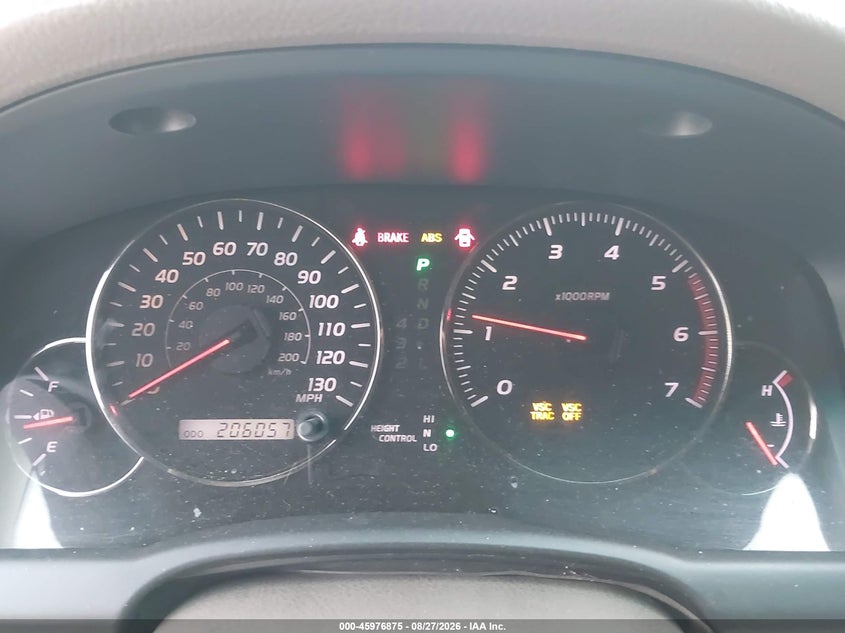 2004 LEXUS GX SPORT UTILITY VEHICLE 4.7L V-8 DOHC, 235HP