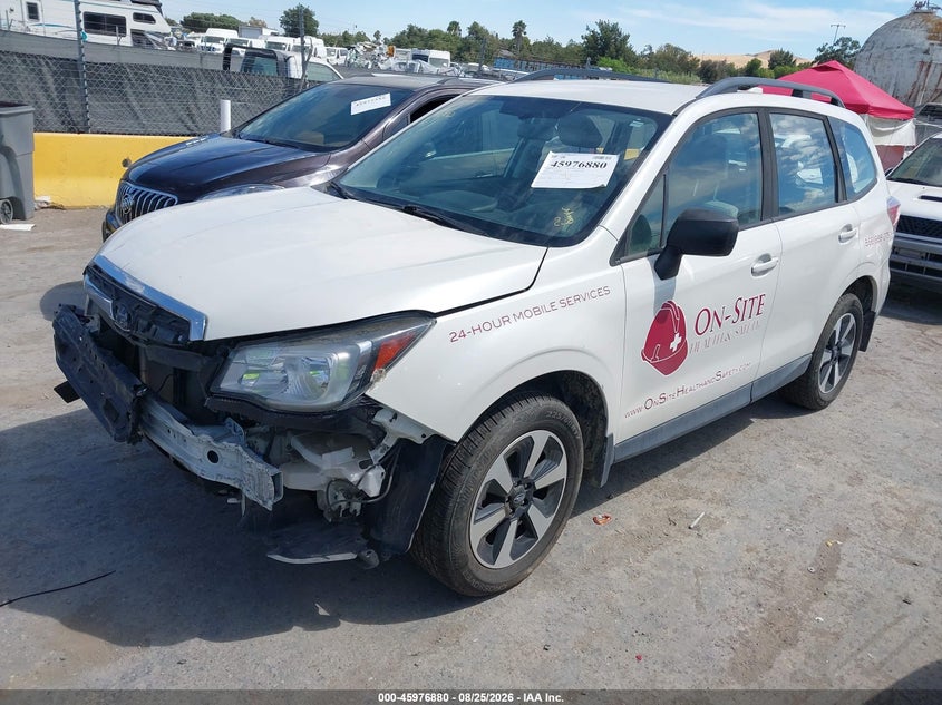 Vin: jf2sjabc1jh603336, lot: 46476120, subaru forester 2.5i 20182