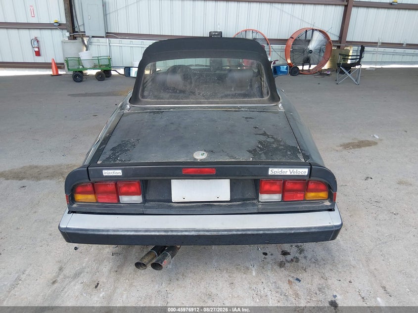 ALFA-ROMEO VELOCE 1986 VIN ZARBA5419G1036902