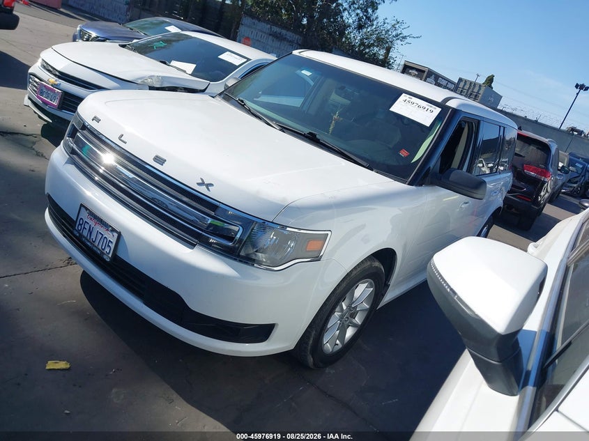 Vin: 2fmgk5b8xjba06196, lot: 46476159, ford flex se 20182