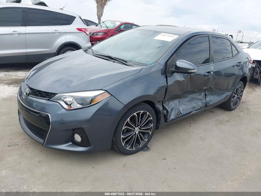 2015 Toyota Corolla, Left Side, IAAI, VIN 5YFBURHE0FP235806 — photo 2
