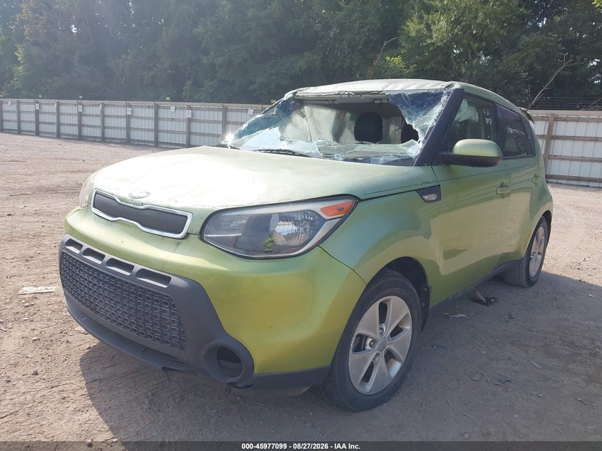2014 Kia Soul, Front & Rear, IAAI, VIN KNDJN2A22E7713840 — photo 2