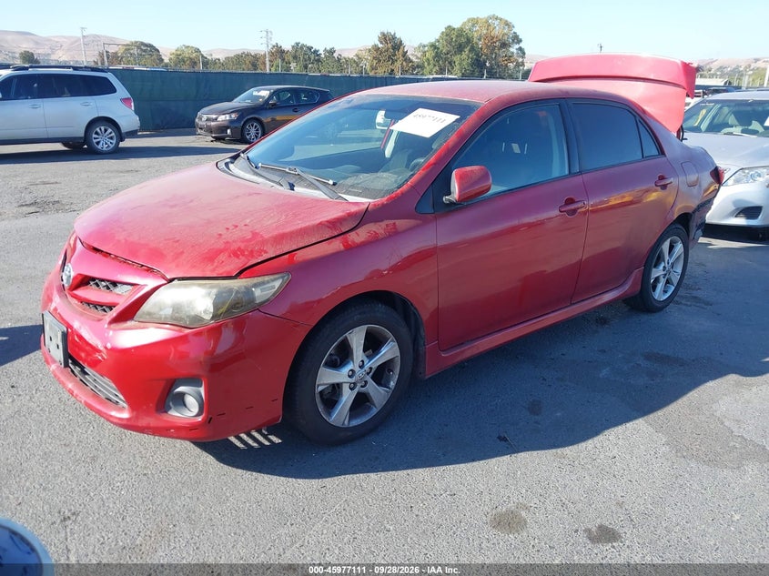 Vin: 5yfbu4ee0bp001909, lot: 46476351, toyota corolla s 20112