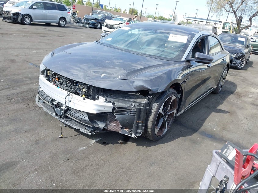 2023 Lucid Air, Front End, IAAI, VIN 50EA1TEA6PA002954 — photo 2