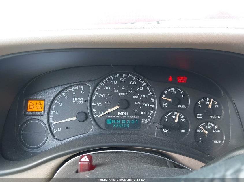 2002 CHEVROLET EXPRESS SPORT UTILITY VEHICLE 5.3L V-8 285HP