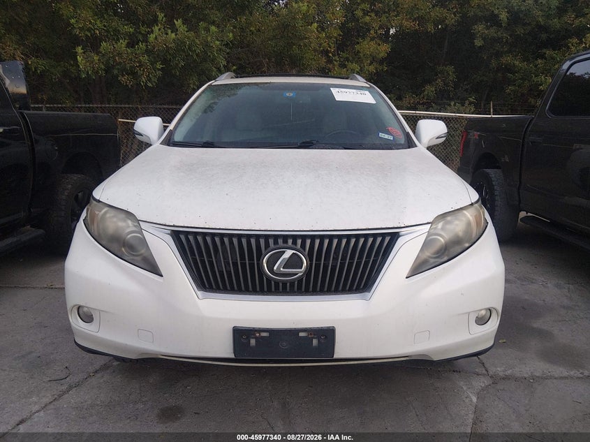 LEXUS RX 350 2010 VIN 2T2BK1BA6AC053321