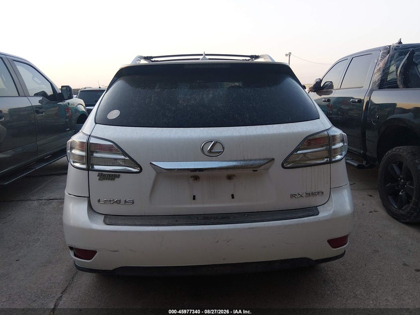LEXUS RX 350 2010 VIN 2T2BK1BA6AC053321