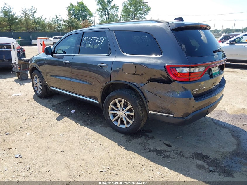 Vin: 1c4rdjag0gc398350, lot: 46476589, dodge durango sxt 20163