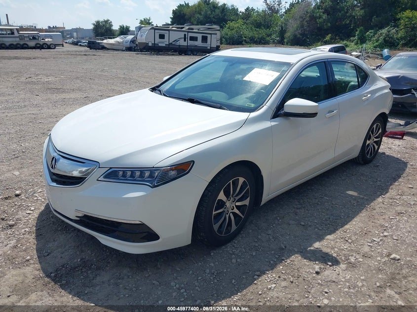 2016 Acura TLX, Rear, IAAI, VIN 19UUB1F32GA004866 — photo 2
