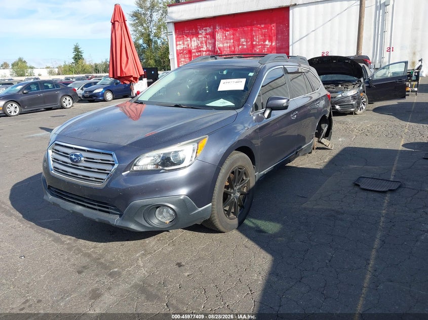 2016 Subaru Outback, Левый бок, IAAI, VIN 4S4BSAHC0G3262158 — фото 2