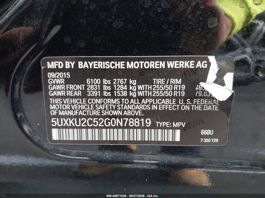 2016 BMW X6 XDRIVE35I · Фото 9