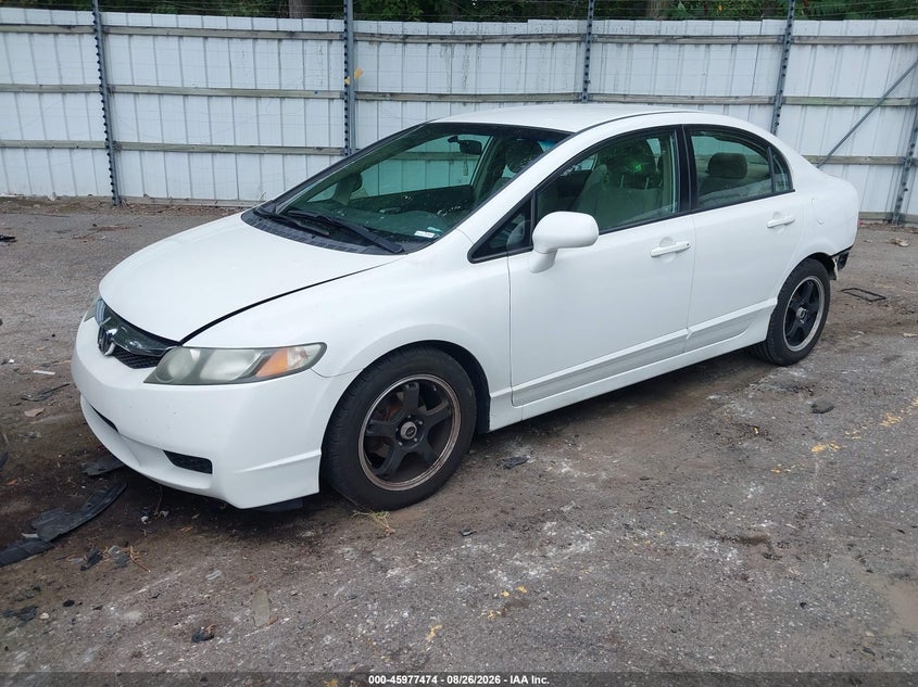 2010 Honda Civic, Удар ззаду, IAAI, VIN 2HGFA1F51AH551259 — фото 2