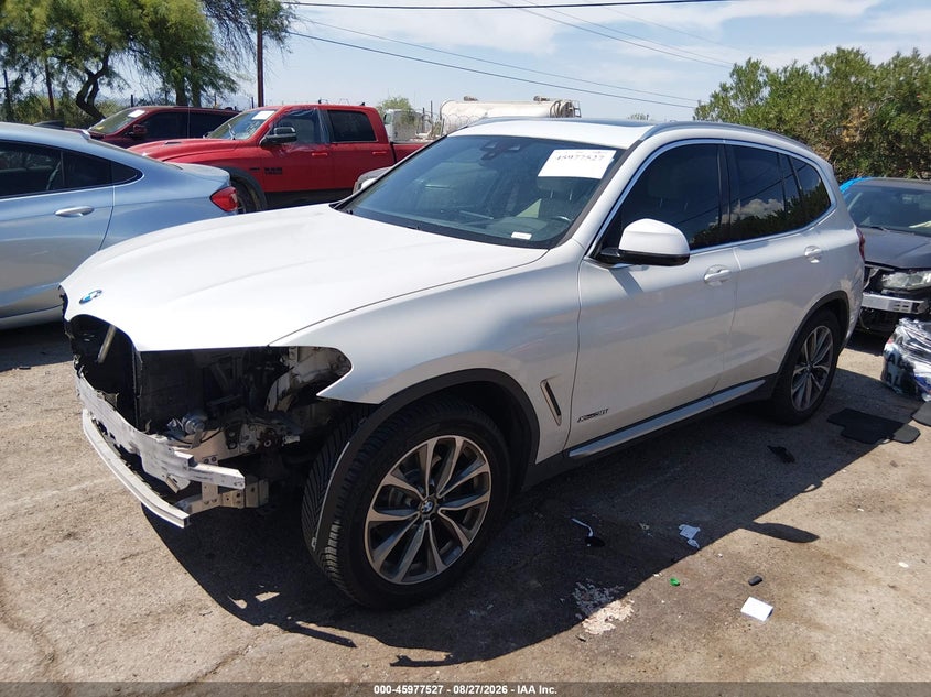 2018 BMW X3, Front End, IAAI, VIN 5UXTR9C56JLC74612 — photo 2