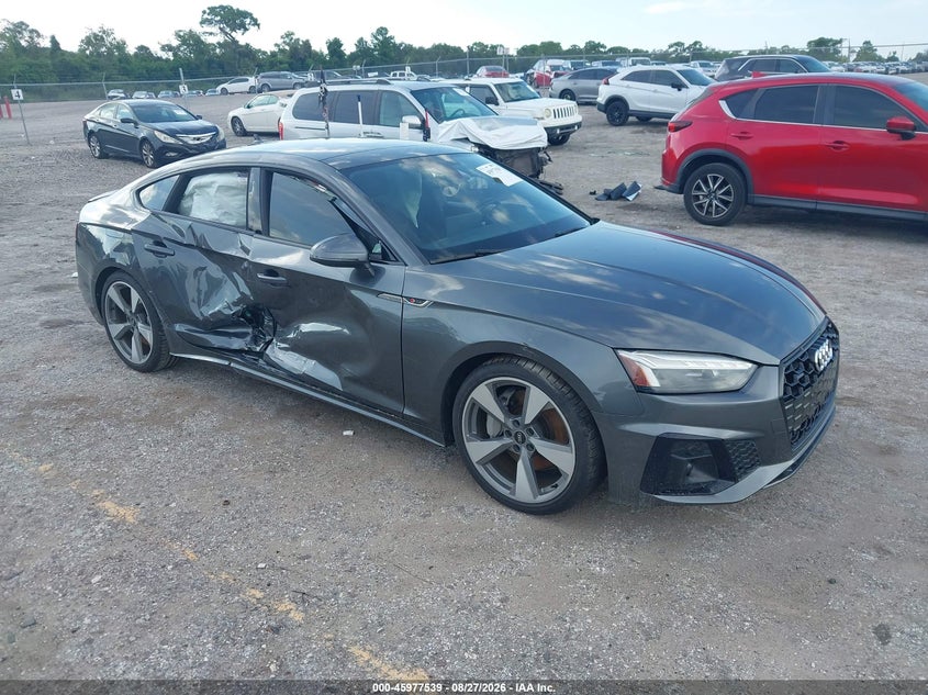 Vin: waufacf57ma025258, lot: 46476779, audi a5 sportback premium plus 45 tfsi quattro s tronic 20211