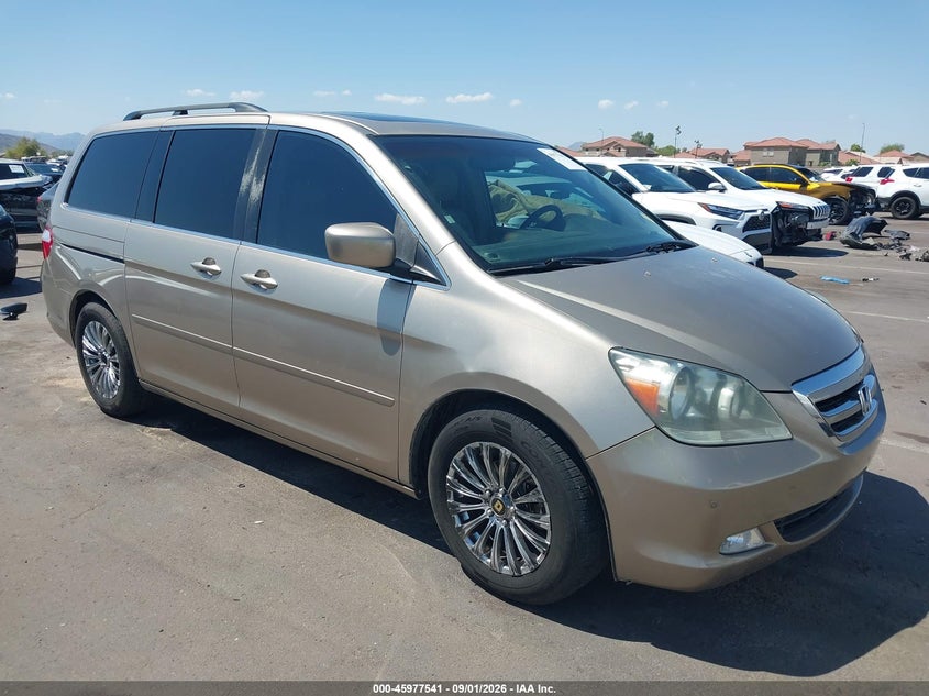 2006 Honda Odyssey Touring, Удар сзади, IAAI, VIN 5FNRL38846B081797
