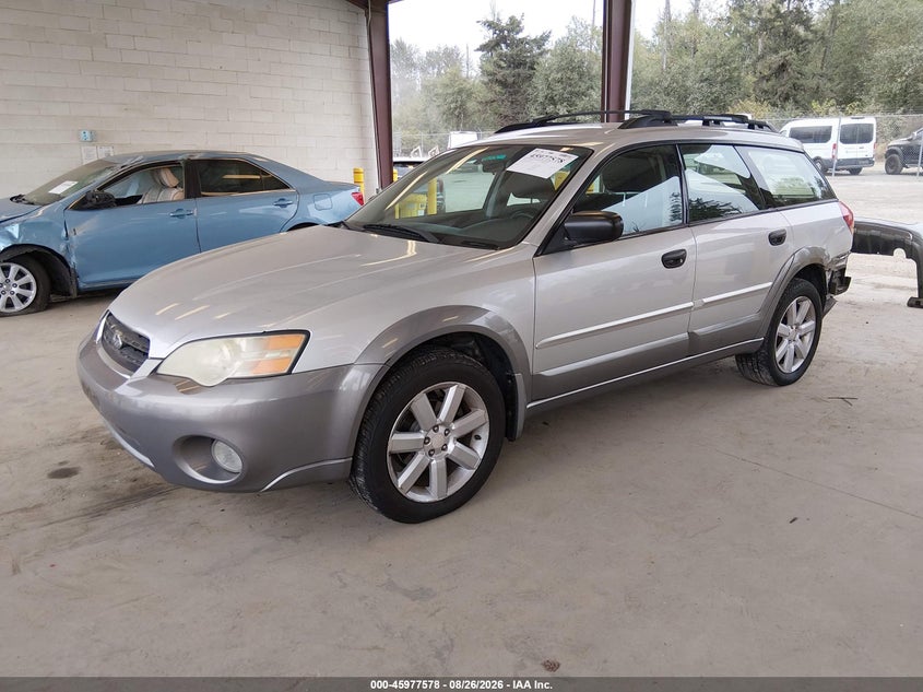 2006 Subaru Outback, Rear, IAAI, VIN 4S4BP61C567357833 — photo 2