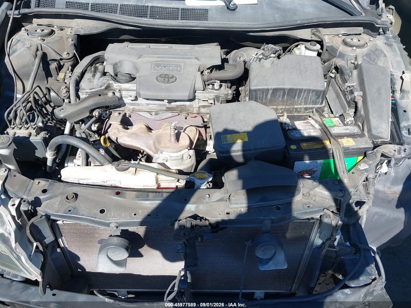 2012 TOYOTA CAMRY SEDAN 2.5L I-4 DOHC, VVT, REGULAR , 173HP