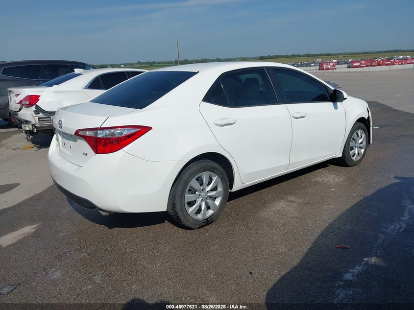 Vin: 2t1burhe6fc373592, lot: 46476861, toyota corolla le 20154