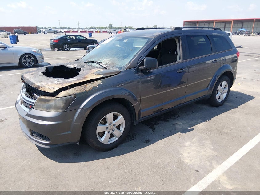 2015 Dodge Journey, Engine Burn, IAAI, VIN 3C4PDCAB7FT511401 — photo 2