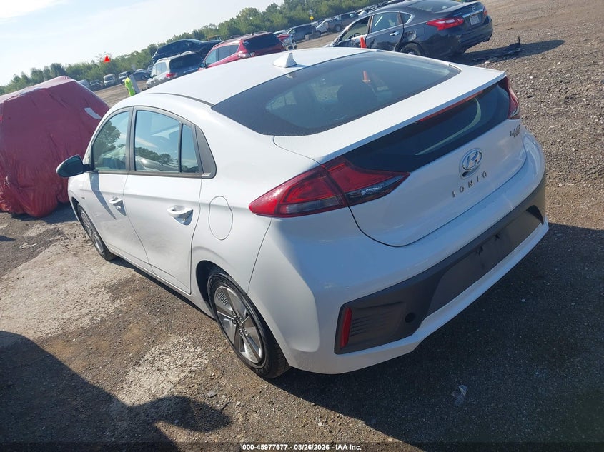 Vin: kmhc65lcxlu233018, lot: 46476917, hyundai ioniq hybrid blue 20203