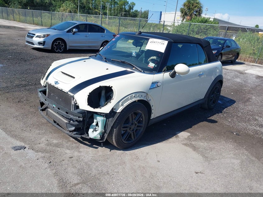 Vin: wmwzp3c55dt705955, lot: 46476975, mini convertible cooper s 20132