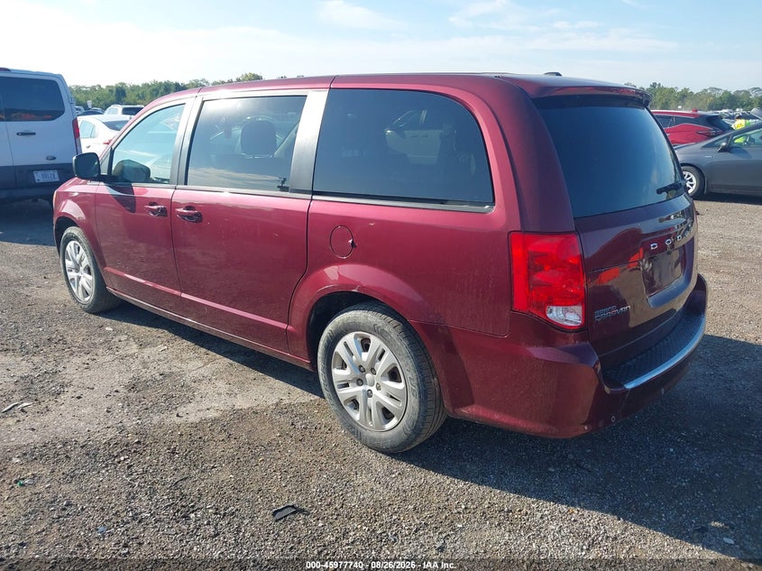 Vin: 2c4rdgbg0jr254877, lot: 46476980, dodge grand caravan se 20183